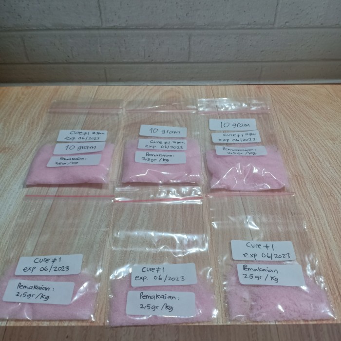 

978Eq10W Curing Salt Cure 1 Dan Cure 2 @2Gr Utk Pengawetan Daging - 2 Gr Cure 2 WQ12