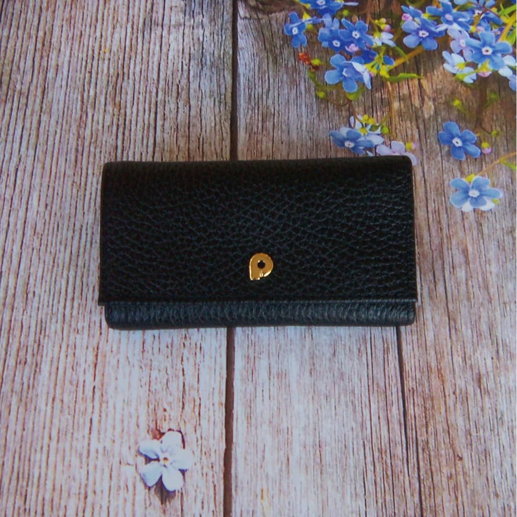 Dompet Kulit Papillon Original D654 Hitam STNK Gantungan Kunci