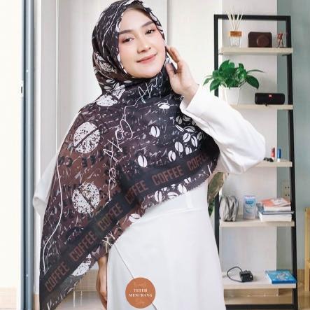 [KODE EECjk] Hijab syari jumbo| jilbab Segi Empat Motif Printing | Syar i Scarf Voal Premium Etnik Series ukuran 140 x140