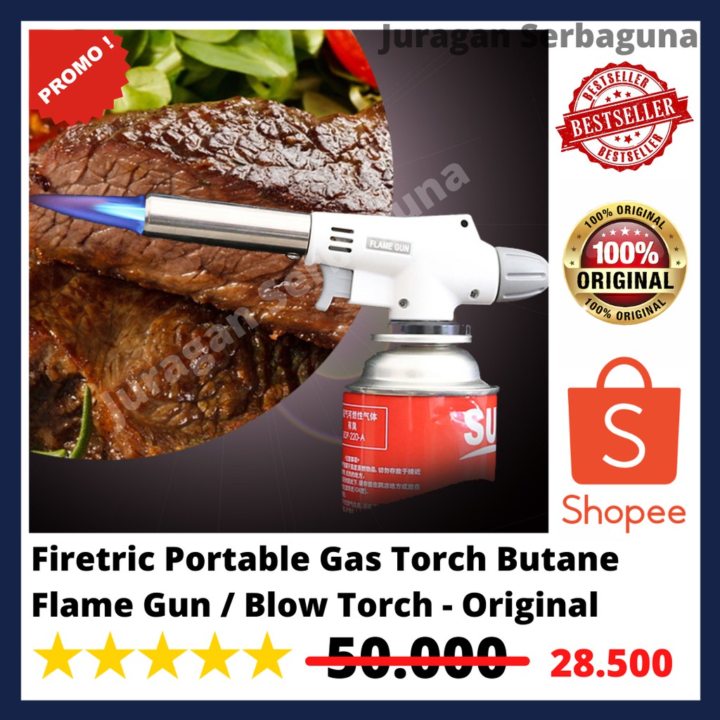 Firetric Portable Gas Torch Butane Flame Gun / Blow Torch - Original