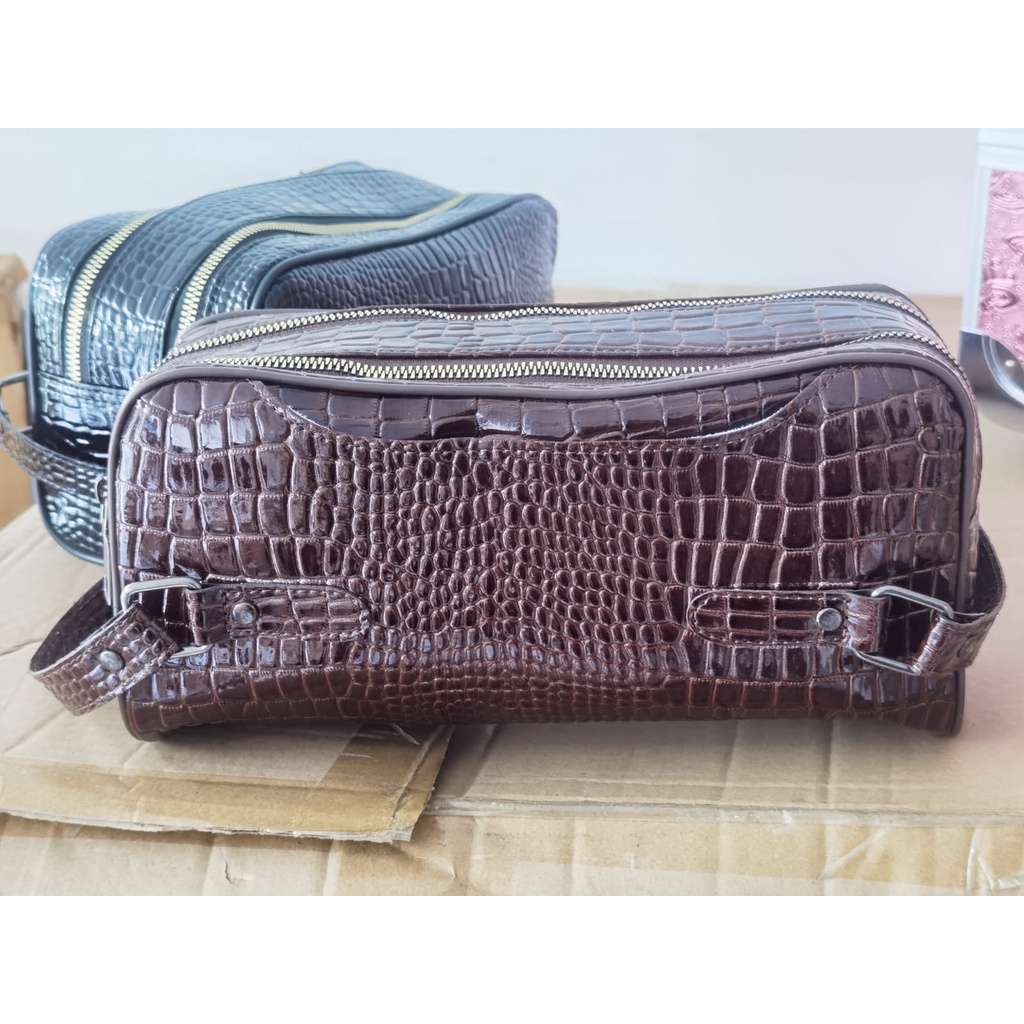 Handbag CLutch kulit PU albany Premium ( mirip kulit asli )