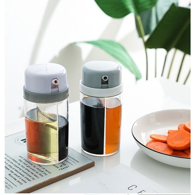 Oil Pot Botol Minyak Kecap Cuka 2 in 1 Ukuran 180ml