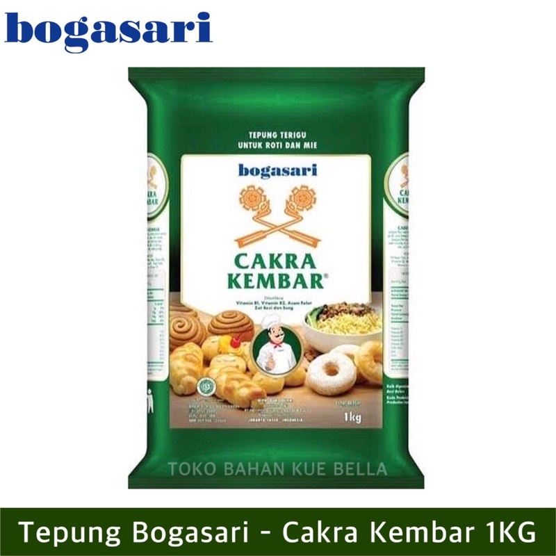 

[MAREM] BOGASARI CAKRA KEMBAR 1KG - TEPUNG TERIGU UNTUK ROTI DAN MIE