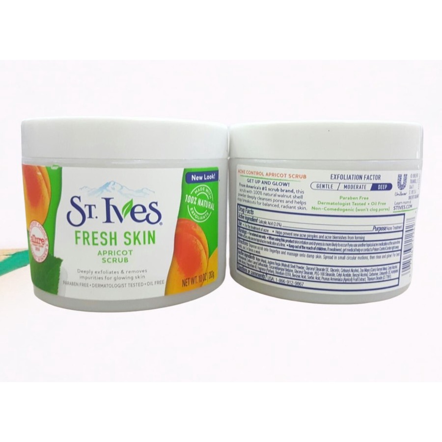 ST. Ives Fresh Skin Apricot Scrub/St Ives Oatmeal Scrub &amp; Mask/Pink Lemon/Green Tea Scrub St.Ives