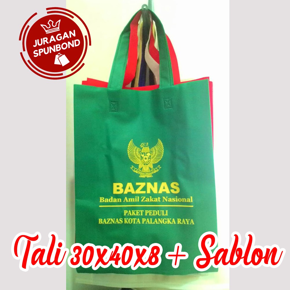 30x40x8 kantong spunbond tas spunbond goodie  bag  