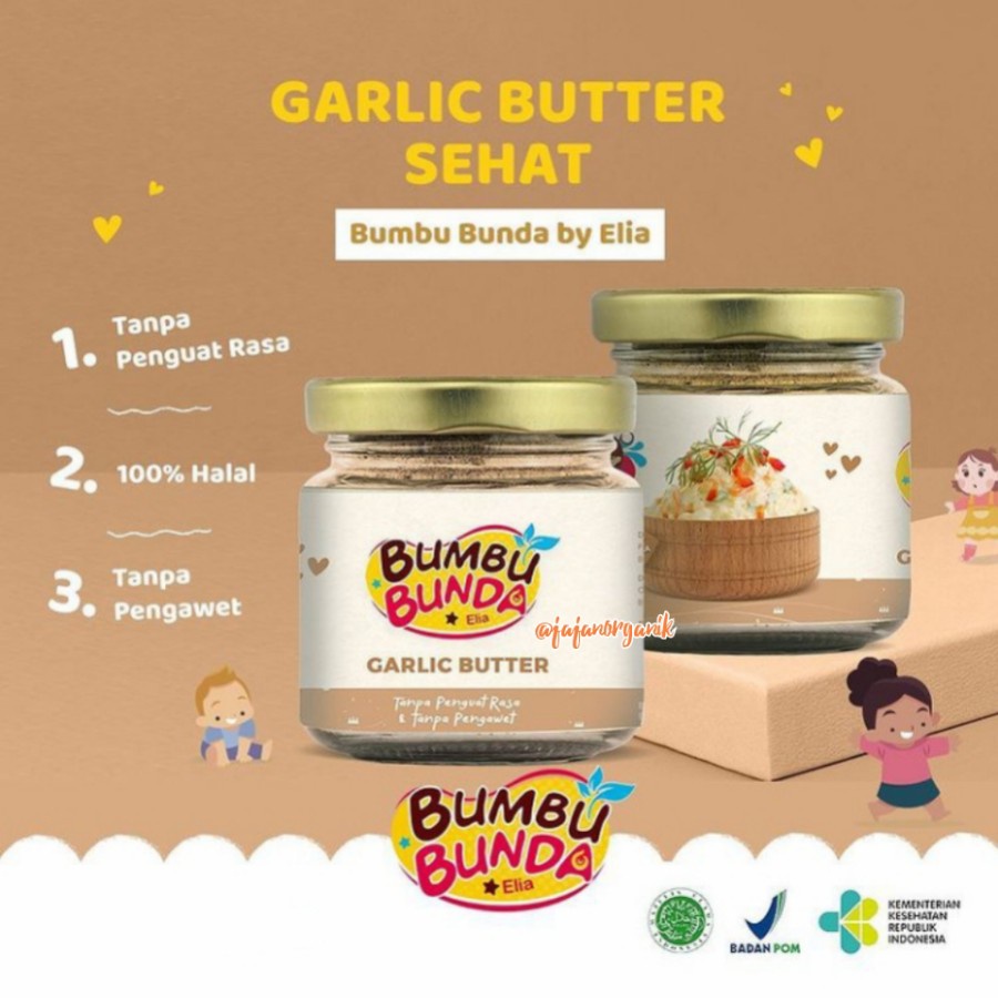 Jual BUMBU BUNDA GARLIC BUTTER 40G & GARLIC GHEE 80GR Shopee Indonesia