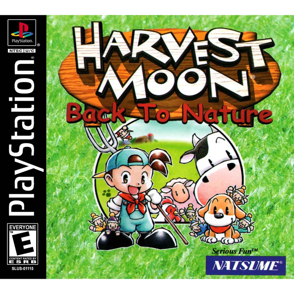 KASET CD GAME PS1: HARVEST MOON BACK TO NATURE