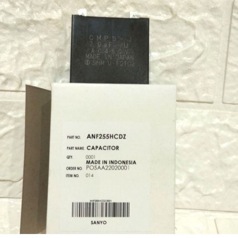 CAPACITOR 7UF/MIKRO TYPE PD-H250B POMPA AIR SANYO ORIGINAL