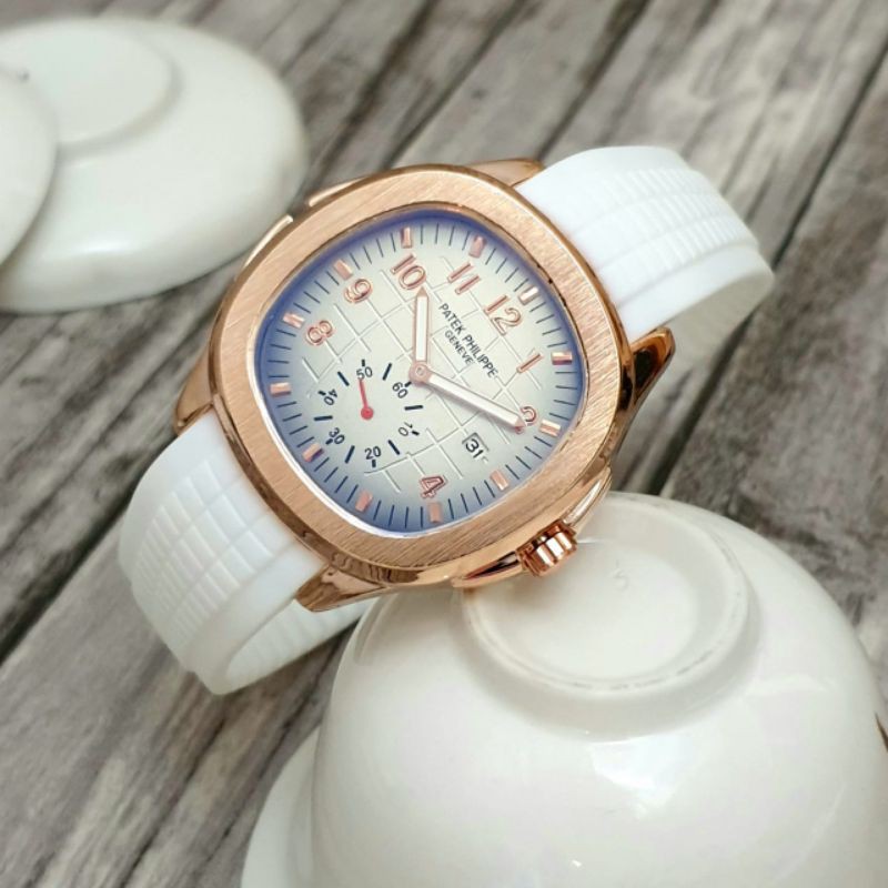 JAM TANGAN PATEK PHILIPE BR DETIK RUBBER SEMI SUPER
