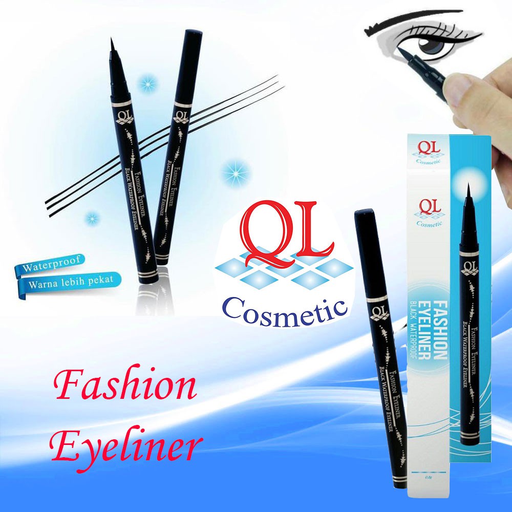 QL Fashion Eyeliner Black Waterproof 0.8 gr / QL Fashion Eyeliner Waterproof