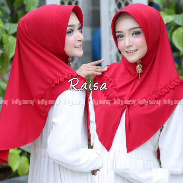 ORI NURSIFA HIJAB KHIMAR RAISA PRISKET GURITA ORIGINAL PREMIUM REMPEL PLISKET JILBAB KERUDUNG RENDA 