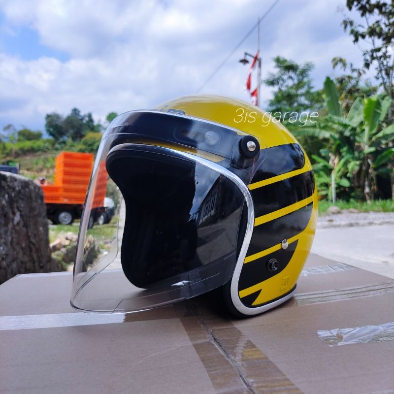 HELM MAXIM OJOL INDONESIA KACA VENOM/SNAIL TERMURAH