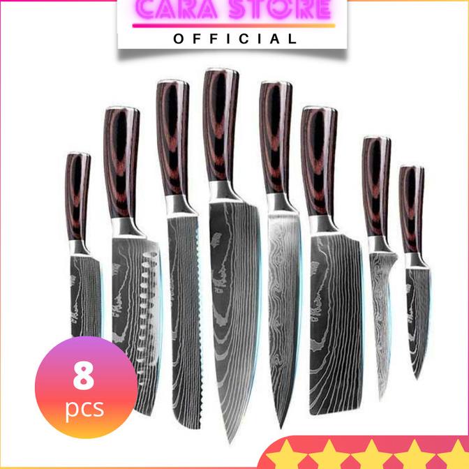 

PISAU DAPUR SET STAINLESS STEEL LENGKAP ISI 8PCS SDVD6545DV