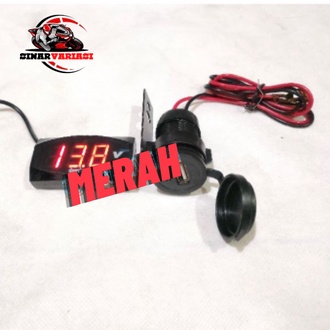 VOLTMETER AKI MINI PLUS USB CASAN HP BULAT MOTOR