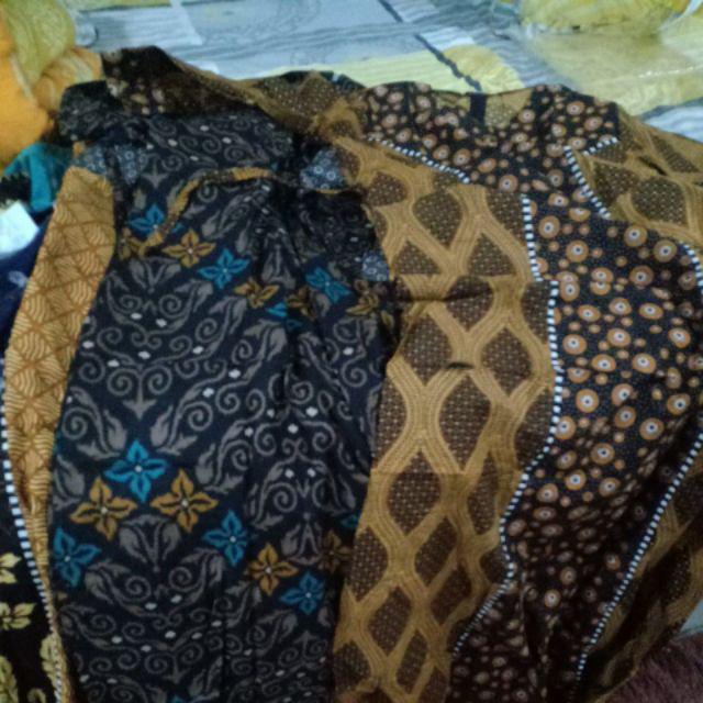 Bisa Cod Gamis Batik Kombinasi Terbaru/ Gamis Batik Standar / Baju Muslimah Wanita