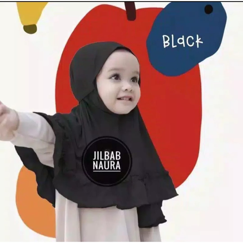 Jilbab Anak Naura MONALISA HIjab Anak Lucu Kerudung Anak Perempuan Murah Terbaru