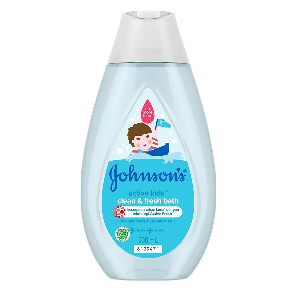 Johnson's Active Kids Clean&amp;Fresh Bath 200ml/popokcibarusah