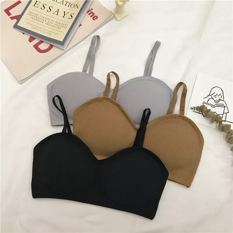 Brasay Bra Fashion Wanita Bra Tanpa Kawat Sport Bra Push Up Elastis BH Pakaian Dalam Wanita 1008