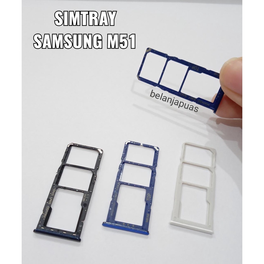 Slot Tempat Kartu Simcard Simtray SAMSUNG M51 Simtray Samsung M51 Sim Tray Samsung M51 Simcard Samsu