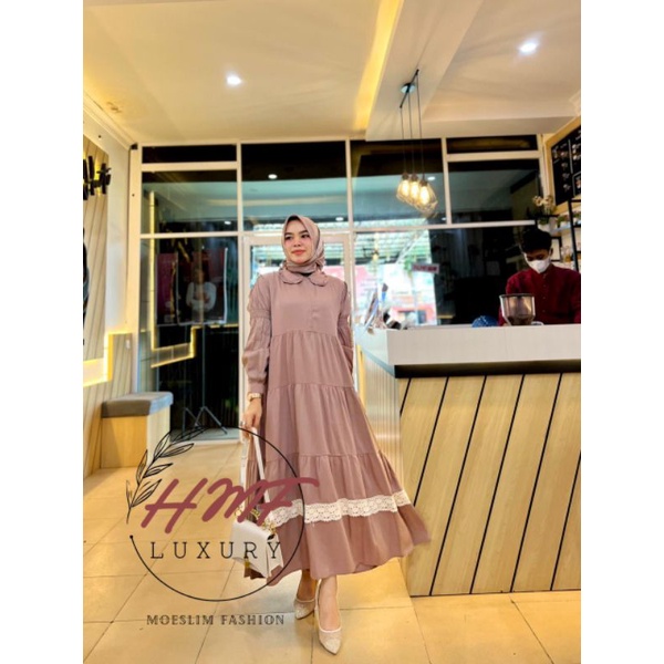 Ready..Sunny Semidress by HMF Gamis Muslim Original