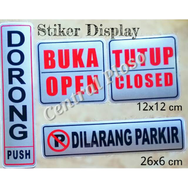 Stiker Display PERINGATAN