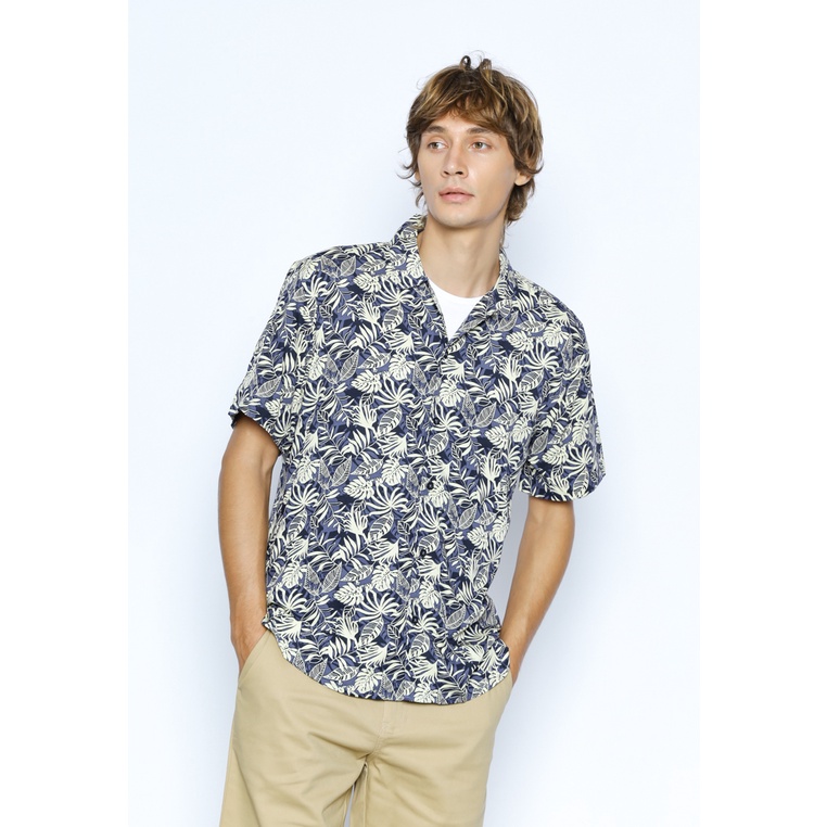 KENT&CREW Kent&Crew Kemeja Lengan Pendek Pria Putih Off White - C-ZHBB02-S5