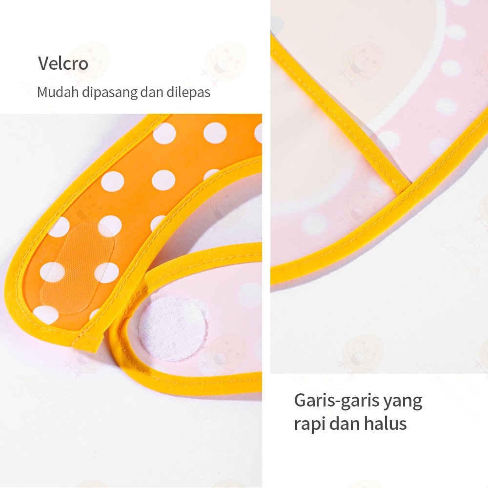 Lacoo Celemek makan bayi anak waterproof Slabber bayi baby bib