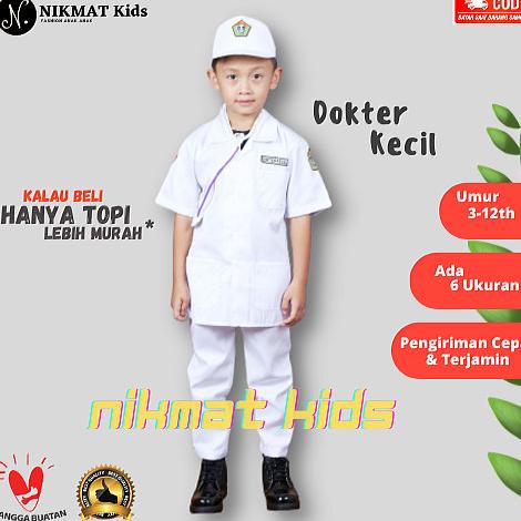 Baju Profesi Dokter Kecil Anak Baju Kostum Laki Laki Perempuan Sd Tk