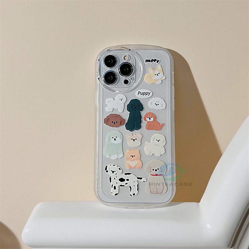 Case Bahan TPU Motif Anjing Untuk IPhone 14 14 Pro MAX 11 Pro 11 Pro MAX 12 12 Pro 12 Pro MAX IPhone 13 Pro MAX X XR XS MAX 6 6S 7 8 Plus