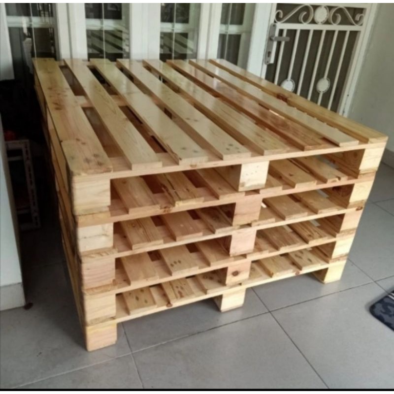 Dipan kayu bentuk palet 120x100x14cm