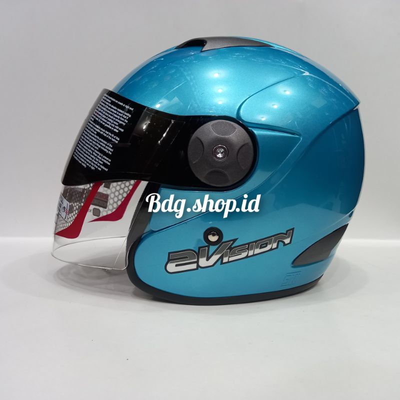 Helm kyt 2 vision solid halpace-Ice blue/toska