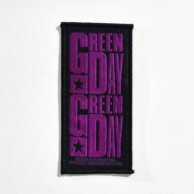 ;&;&;&;&] Official Green Day - Purple Logo Woven Patch