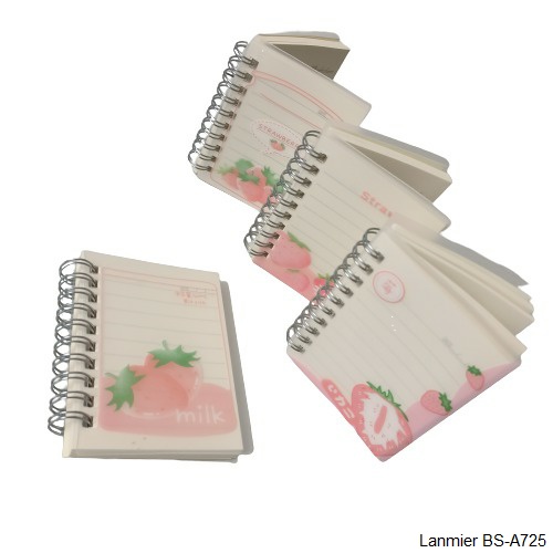 

Diary Notebook Spiral Mini Strawberry Lanmier Ukuran A7 BS-A725 - Buku Catatan Saku
