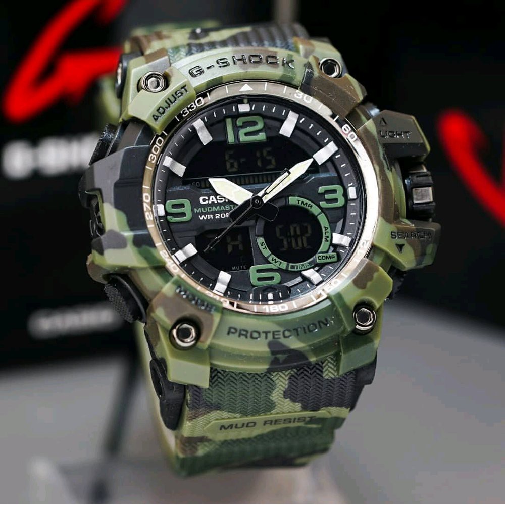 Dijual CASIO G SHOCK GG 1000 GSHOCK GG1000 HIJAU LORENG HIJAU ARMY Diskon