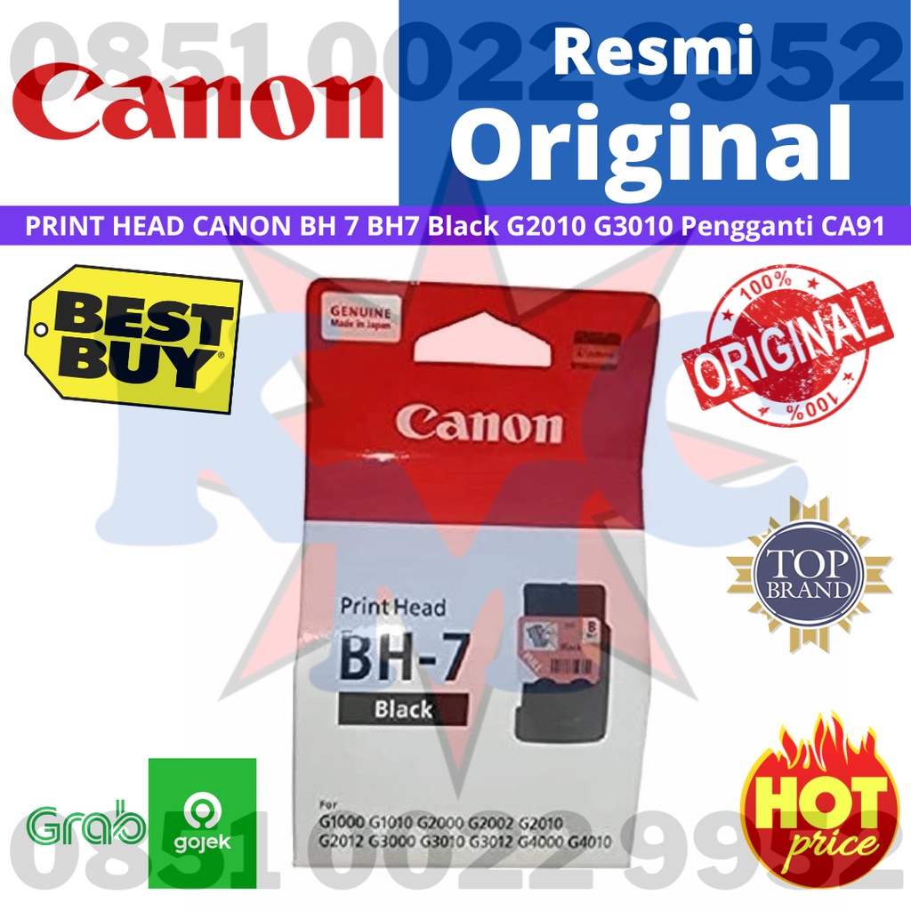 CANON PRINT HEAD BH 7 BH7 Black Pengganti CA91