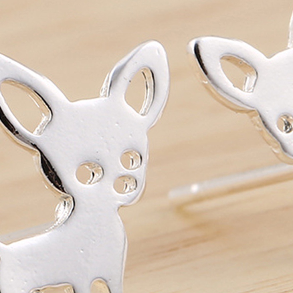 Hu Hu Hu Hu Hu Alat Bantu Pasang Kacamata♡ 1 Pasang Anting Stud Hollow out Bahan Stainless Steel Gaya Korea Untuk Wanita