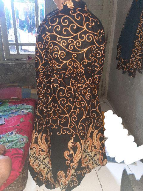 Batik Couple Keluarga Sania Ruffle Ori Ndoro Jowi Dnt Ulir Kuning