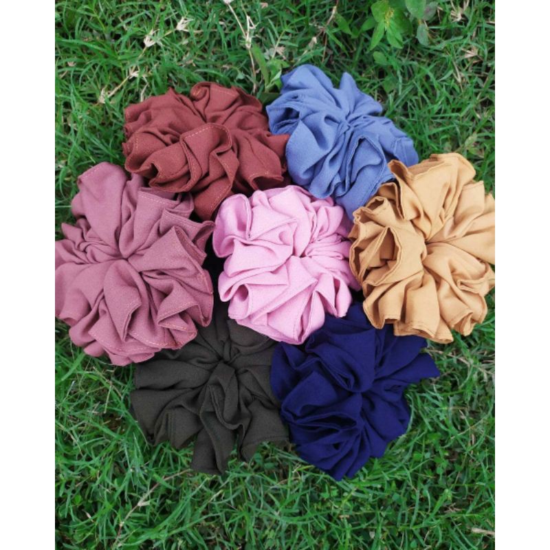 

[PAKAI LABEL] Scrunchie premium//scrunchiemurah//ikatrambutmurah//cepolhijabpremium