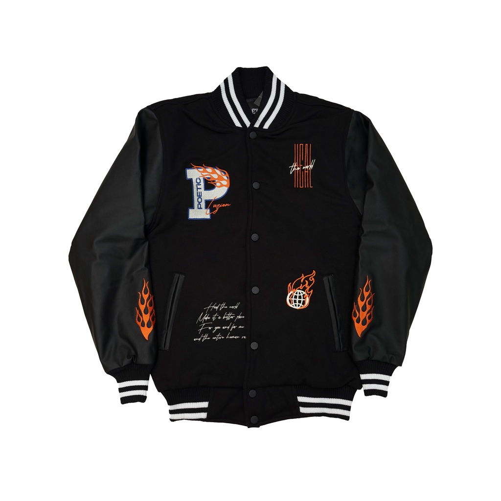Poeticluzien Varsity Jacket Mackin Unisex