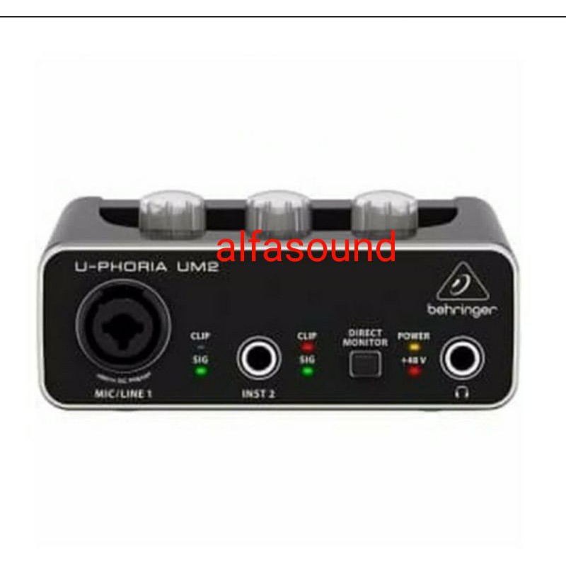SOUNDCARD BEHRINGER UM2 ORIGINAL BEHRINGER UM 2 USB INTERFACE UPHORIA