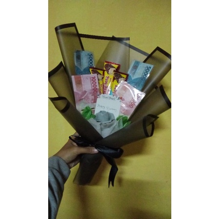 

Buket Coklat Beng Beng + Uang Asli | Free Dus Packing | Free Kartu Ucapan