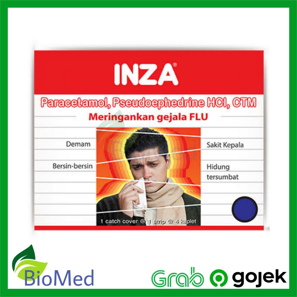 INZA KAPLET - Obat Pusing Flu Pilek Demam