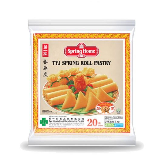 TYJ Spring Roll 8,5inc (21,05cm) | Kulit Lumpia Garing 275gr | TYJ Kulit Lumpia 275g