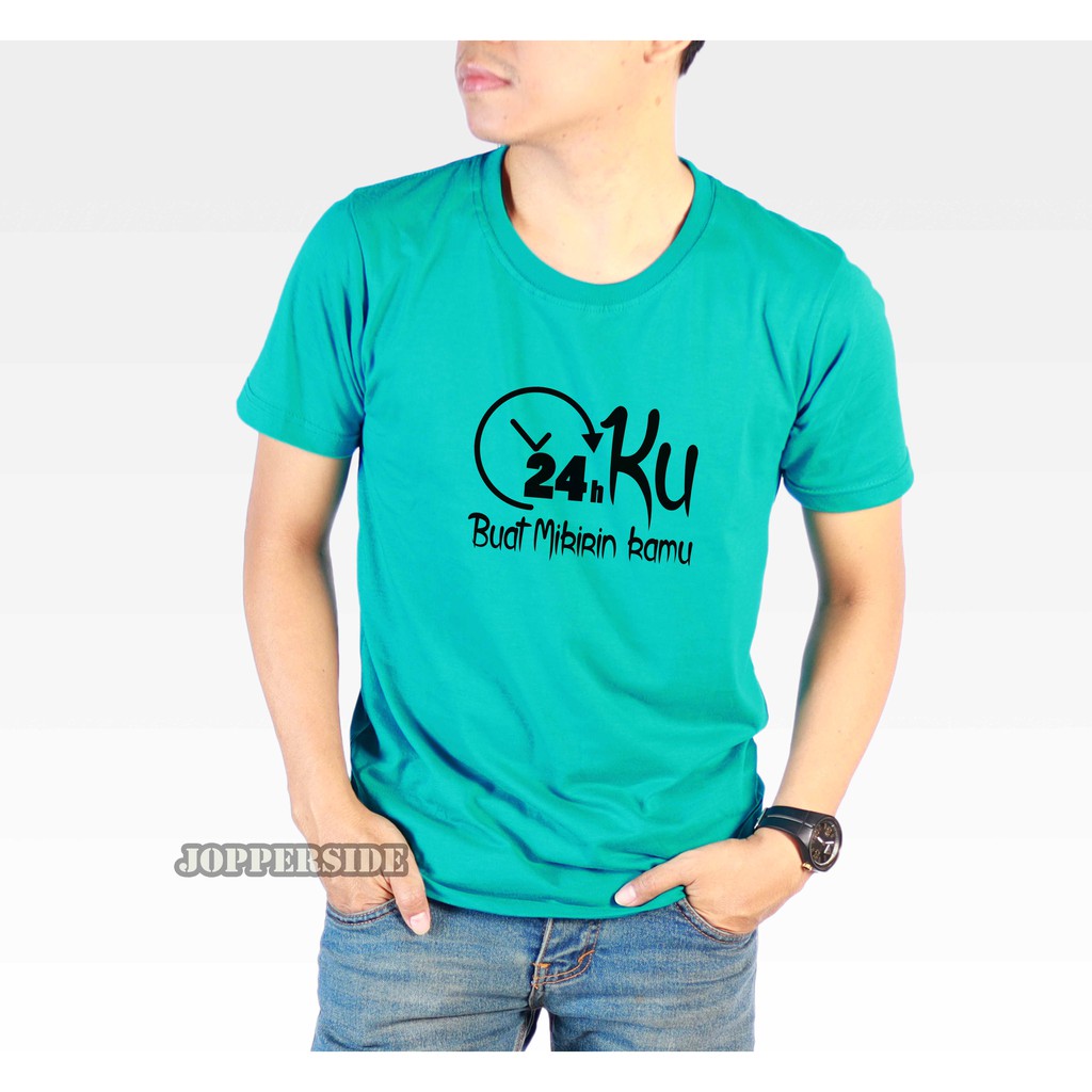 JOPPERSIDE TSHIRT KAOS DISTRO TULISAN KATA JAM PRIA ORIGINAL PREMIUM TS28