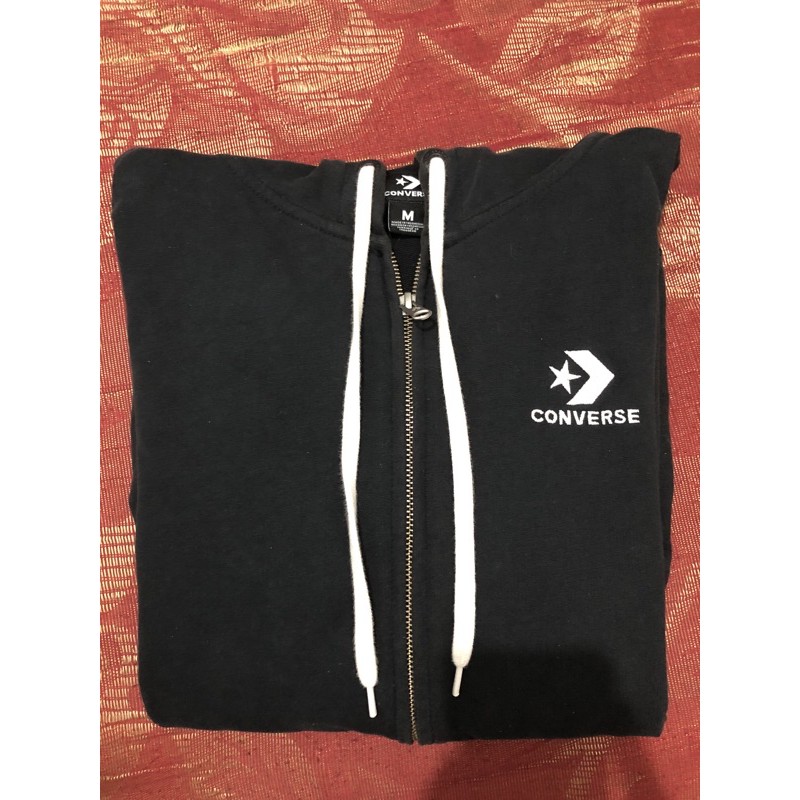 zip hoodie converse chevron black