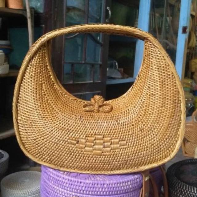 LIMITED EDITION Tas Rotan Jinjing Mewah Origional / Tote bag export quality / Tas Wanita Kekinian