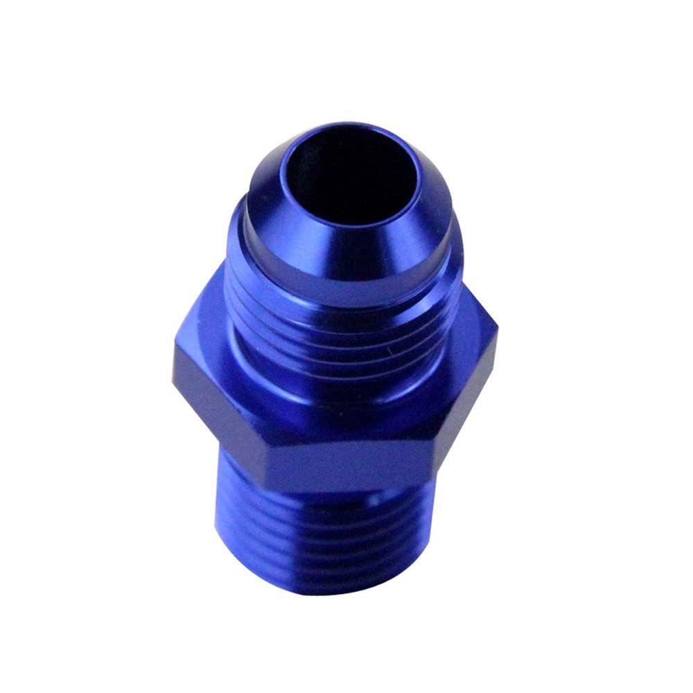 Lanfy Adaptor Lurus Aluminium Fast Flow AN6 AN8 AN4 1per8 NPT fitting Selang Otomatis Biru