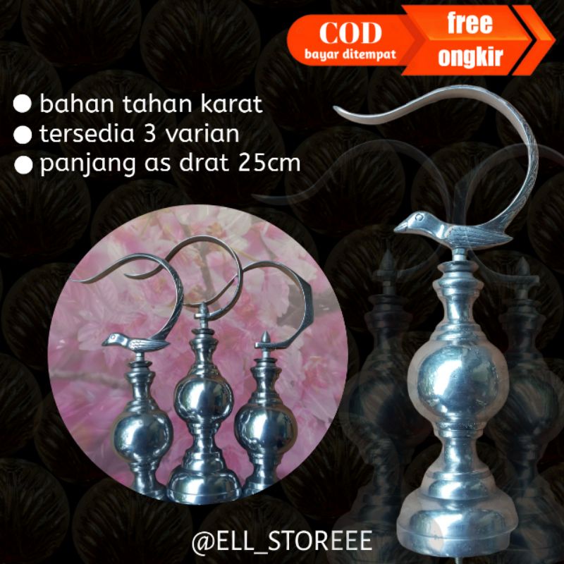 GANTUNGAN CANTOLAN PION SANGKAR BURUNG MOTIF POLOS/BNR/BURUNG FULLSET PION LOVEBIRD POLOS