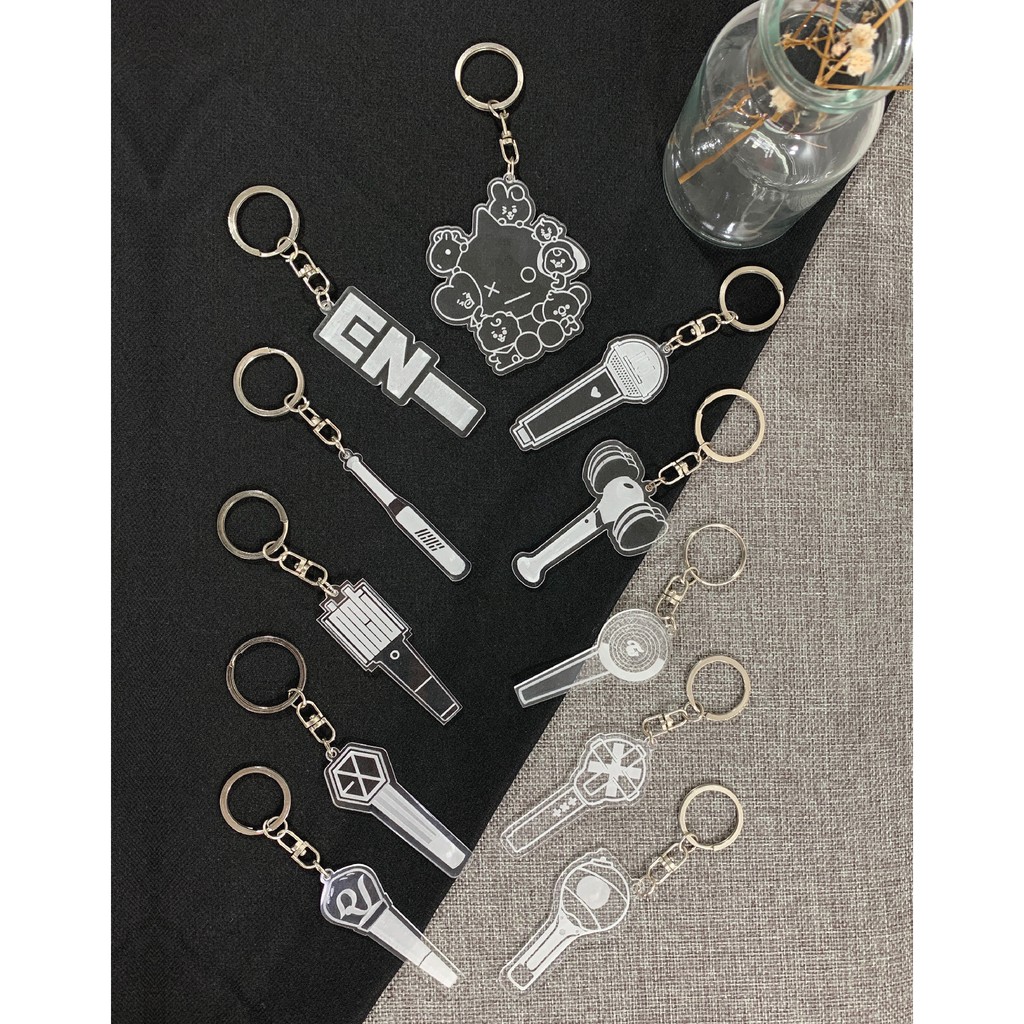 Gantungan Kunci Kpop Lightstick Akrilik I Kpop Keychain Merchandise Murah