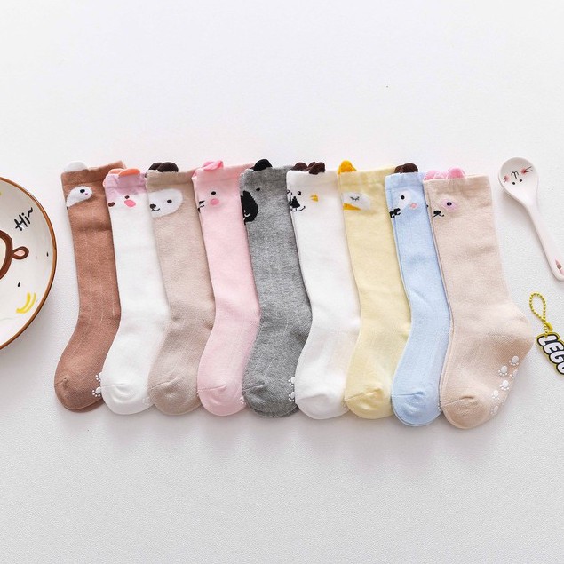 HIPPO LAND  Kaos kaki anak bayi motif/Kaus kaki tabung tengah ZT009 /99-100